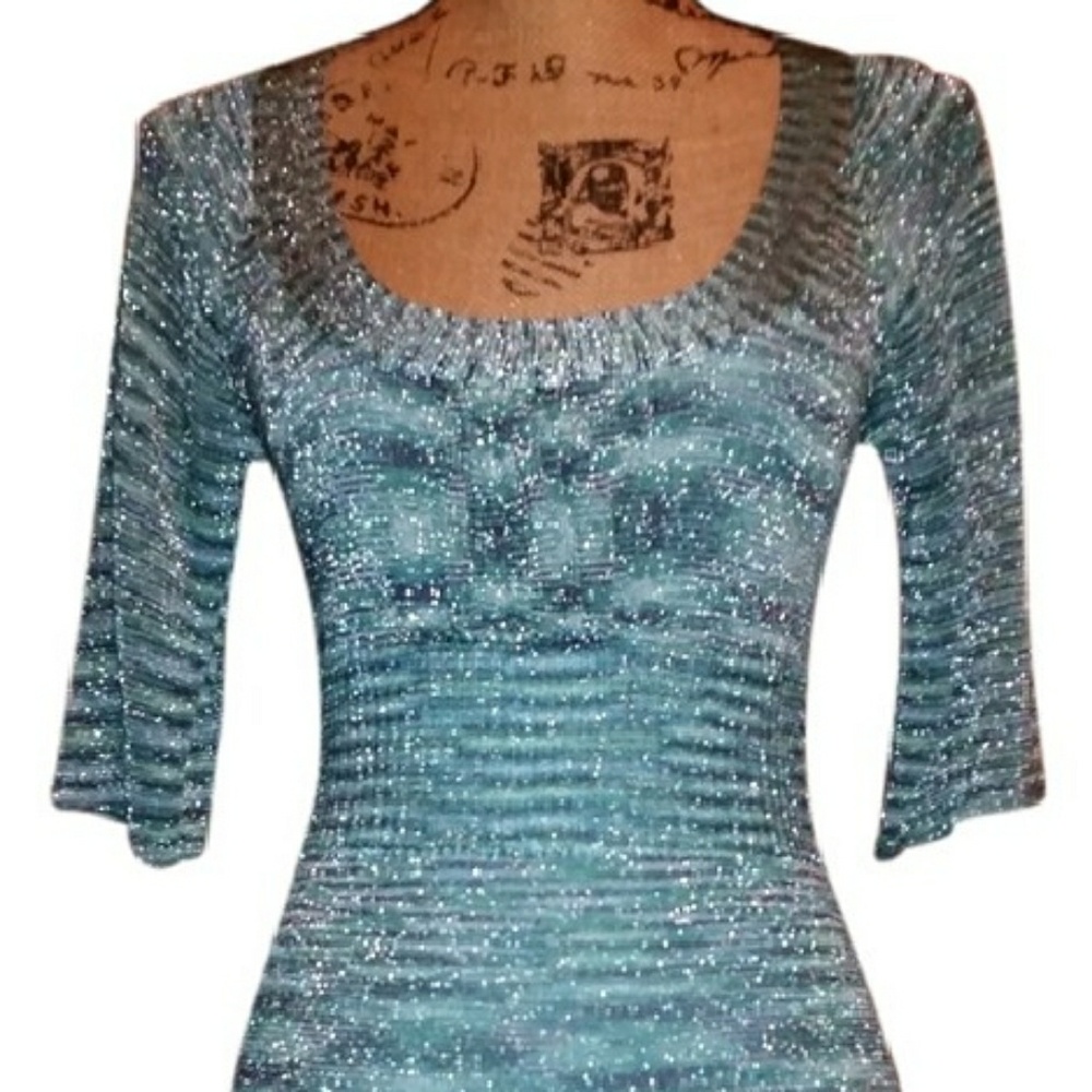 GUESS EUC Teal BodyCon Dress NWOT😻